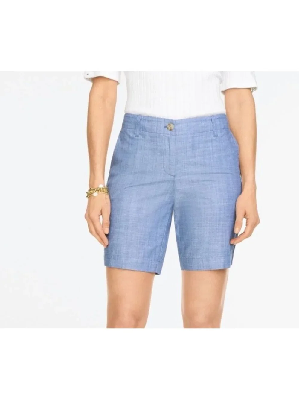 TALBOTS chambray perfect shorts size 6